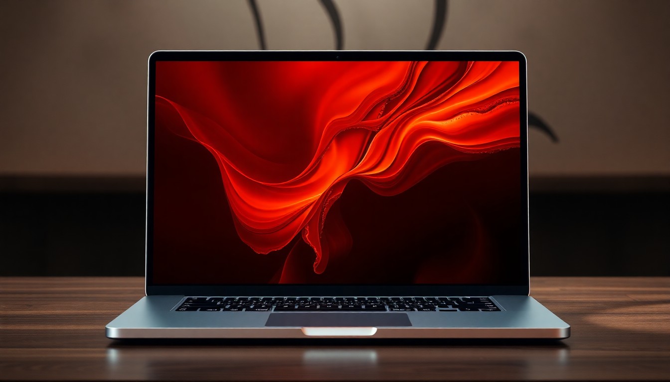 Apple MacBook Pro 14 inç M3 Gümüş rengi, ekranı açık halde