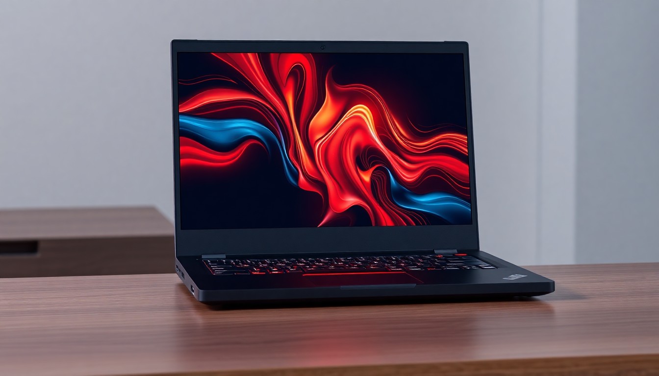 Lenovo ThinkPad X1 Carbon önden açık görünüm