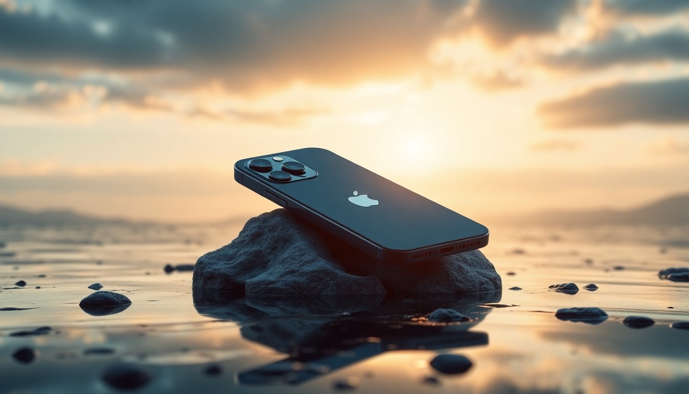 Apple iPhone 15 Pro Titanyum Mavi rengi önden görünüm