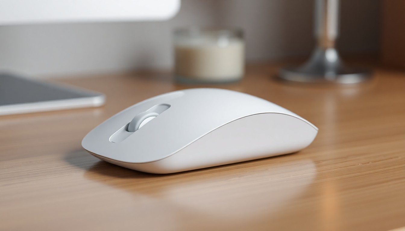 Apple Magic Mouse beyaz renkli üstten görünüm