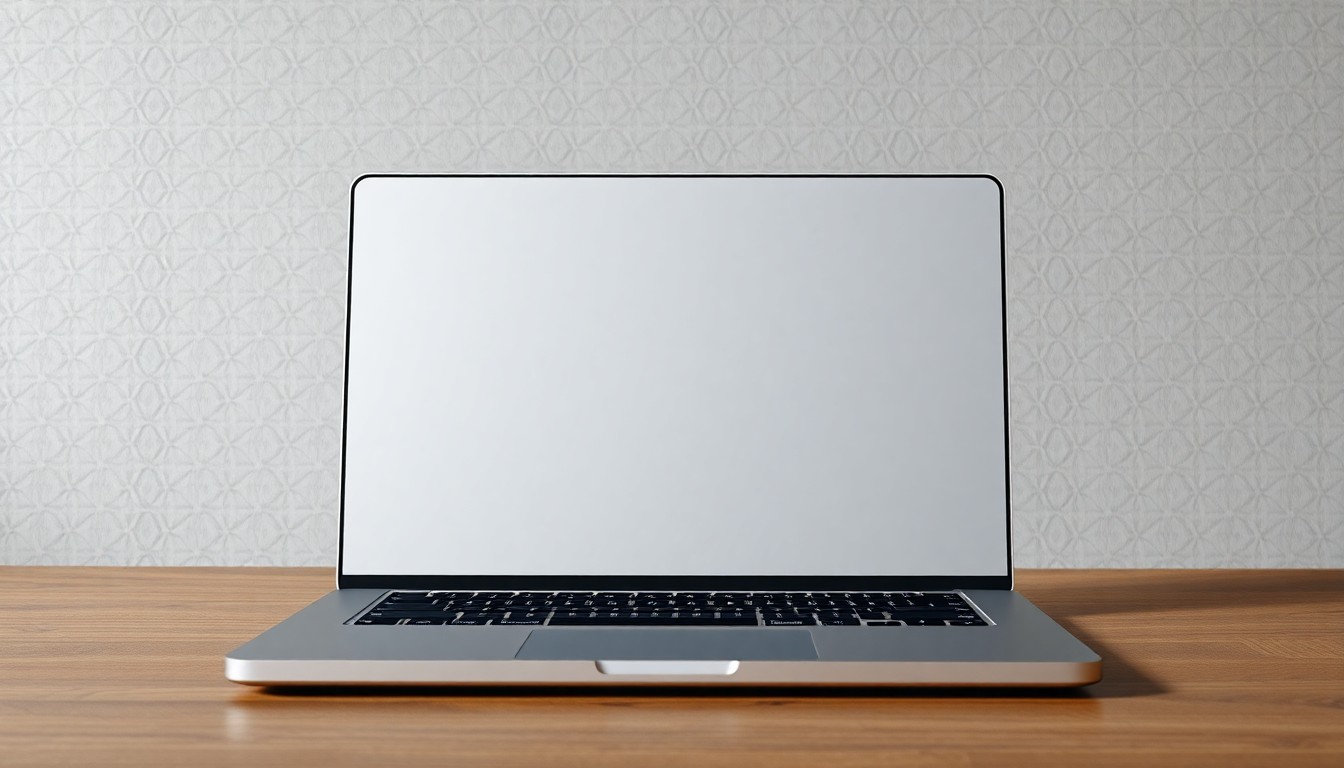 Apple MacBook Pro 14 inç M3 Gümüş rengi, ekranı açık halde
