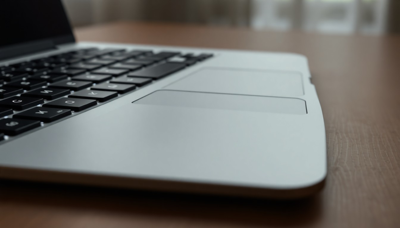 MacBook Pro klavye ve trackpad yakından görünüm