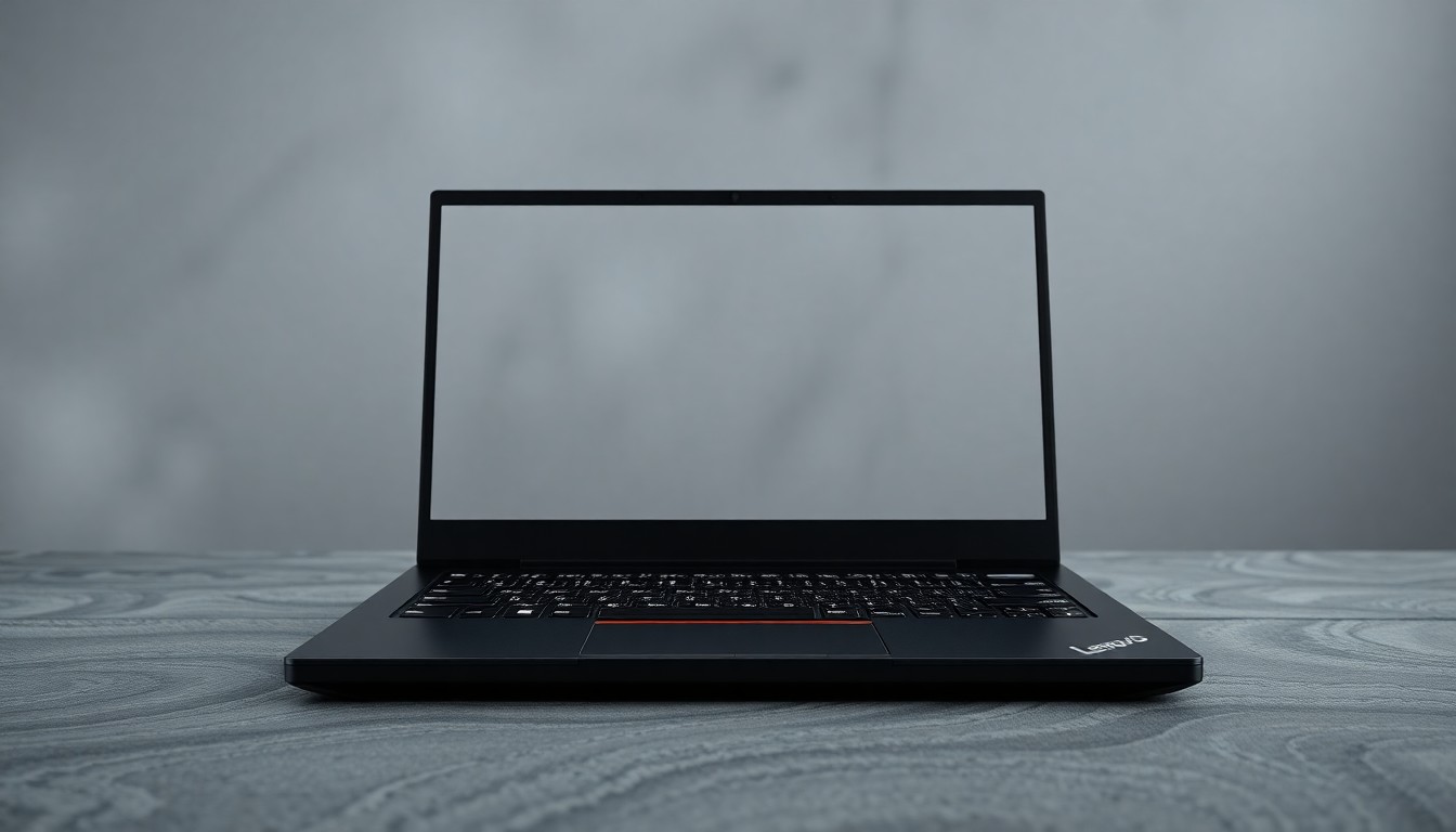 Lenovo ThinkPad X1 Carbon yandan ince yapısını gösteren görünüm