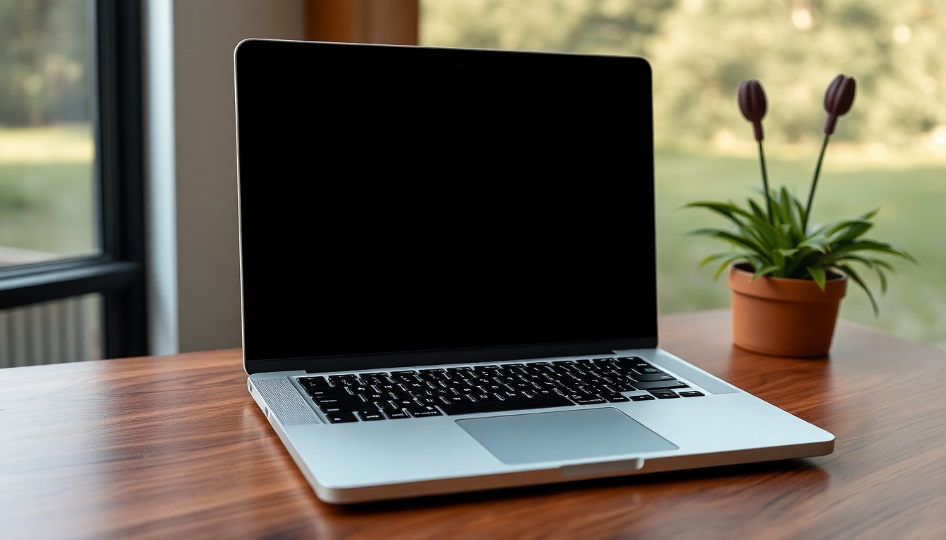 Apple MacBook Pro 14 inç M3 Gümüş rengi, ekranı açık halde