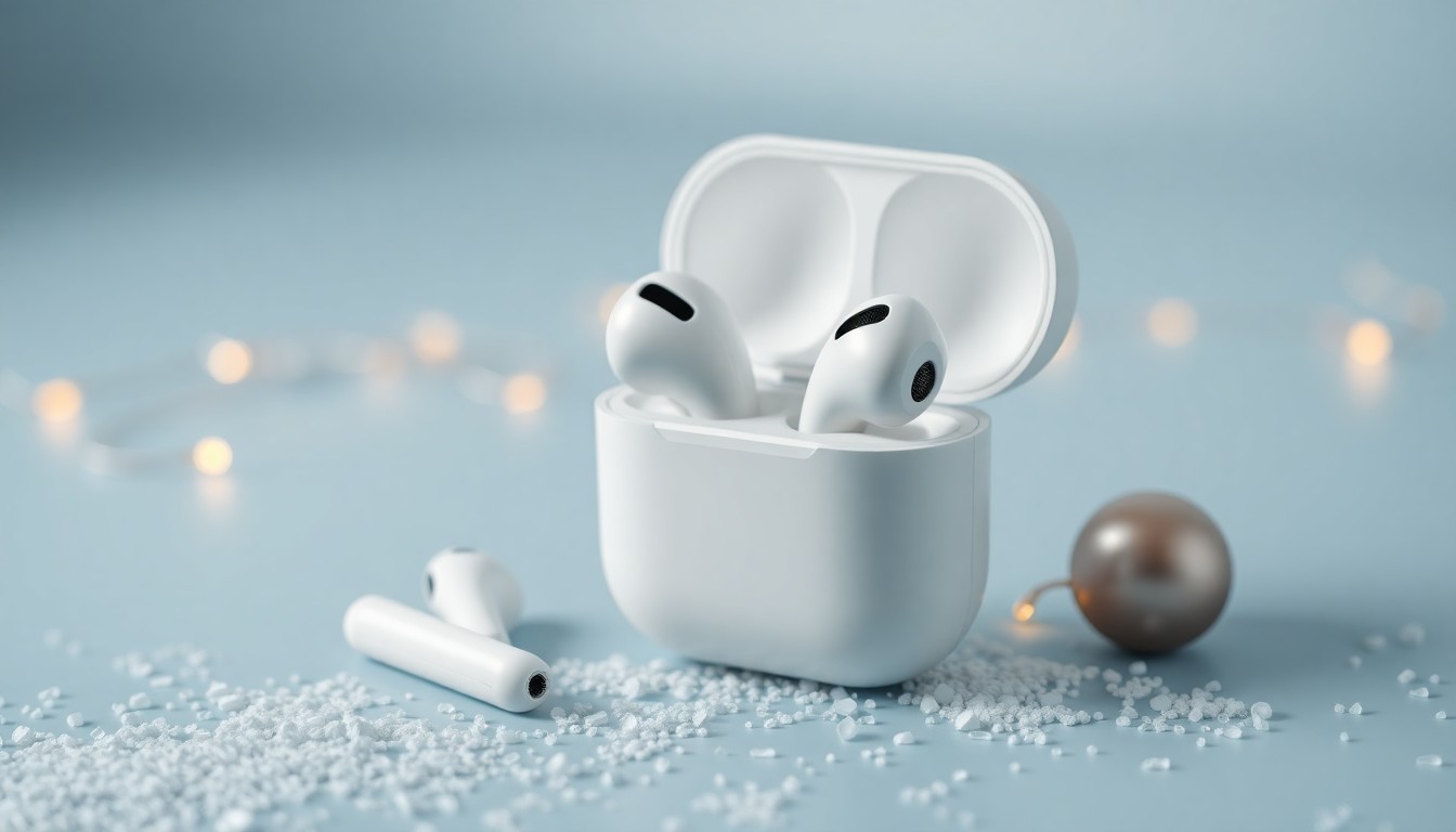 Apple AirPods Pro 2. Nesil kulaklıklar ve şarj kutusu