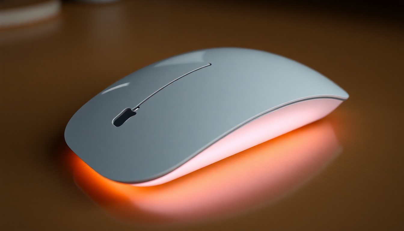 Apple Magic Mouse beyaz renkli üstten görünüm
