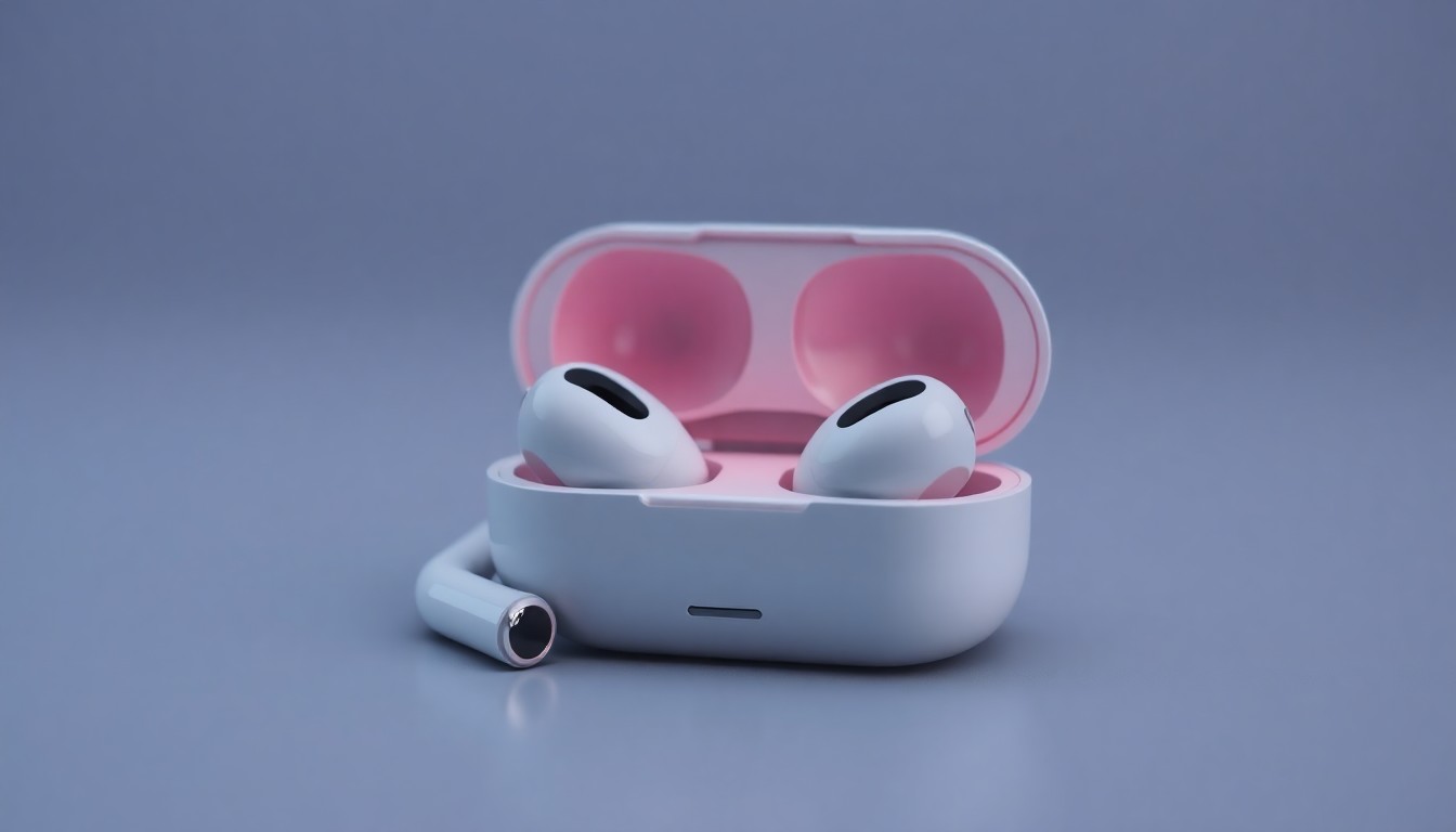 Apple AirPods Pro 2. Nesil kulaklıklar ve şarj kutusu