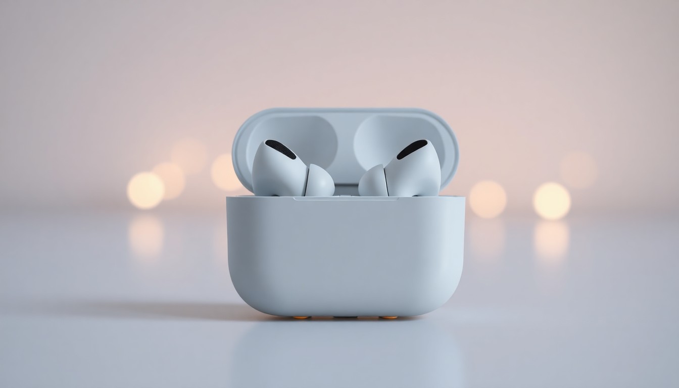 Apple AirPods Pro 2. Nesil kulaklıklar ve şarj kutusu
